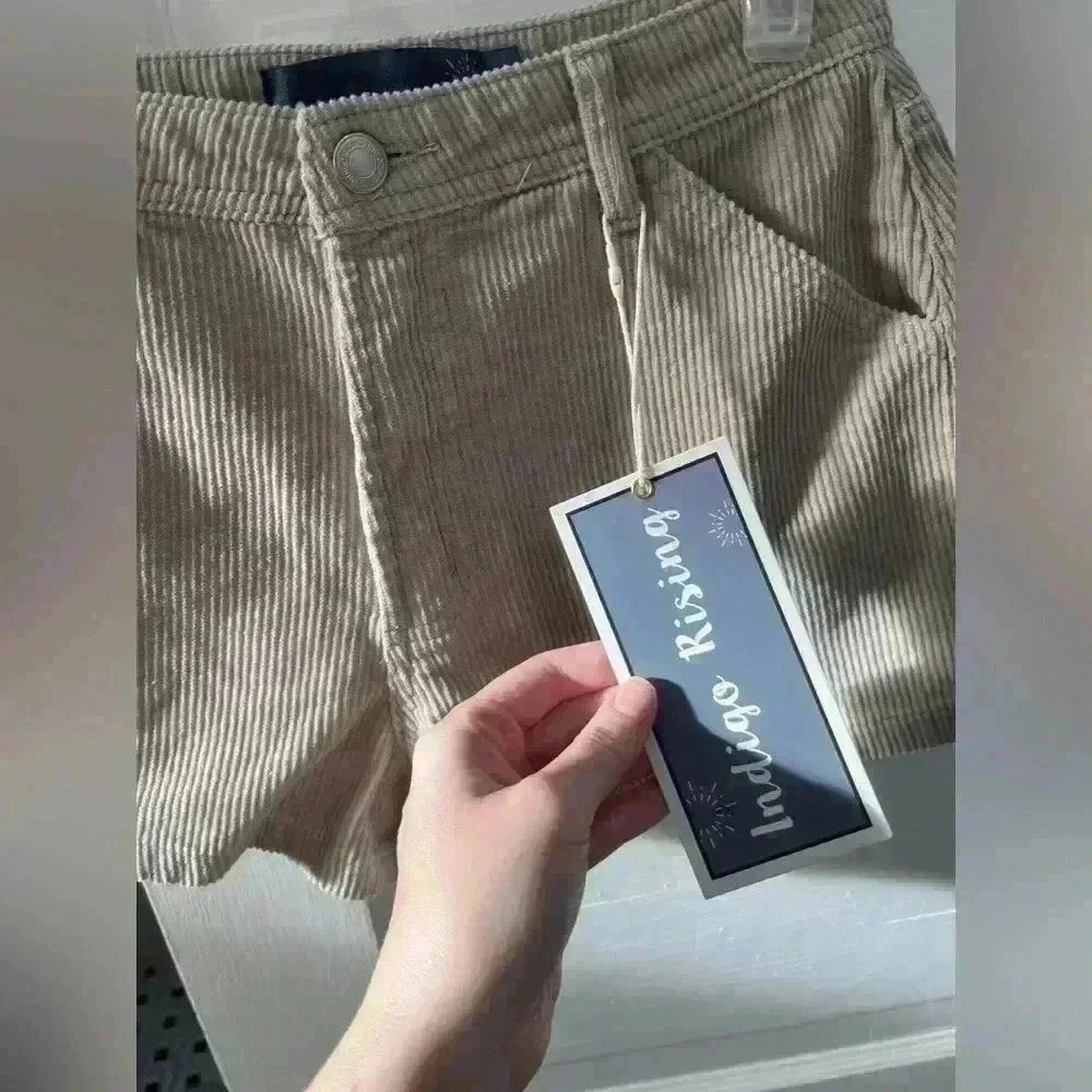 NWT Tan corduroy shorts from Indigo Rising size 3/26‎ - Picture 5 of 9